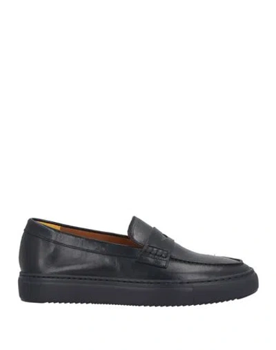 Doucal's Man Loafers Midnight Blue Size 8.5 Leather
