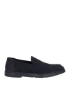 Doucal's Man Loafers Midnight Blue Size 9 Leather In Blue