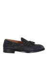Doucal's Man Loafers Midnight Blue Size 9 Leather