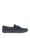 Doucal's Man Loafers Midnight Blue Size 8 Leather