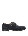 Doucal's Man Loafers Midnight Blue Size 11.5 Leather In Blue