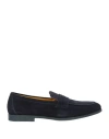 Doucal's Man Loafers Midnight Blue Size 9 Leather