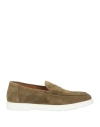 Doucal's Penny-slot Suede Loafers In Brown