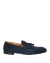 Doucal's Tassel-detail Suede Loafers In Navy Blue