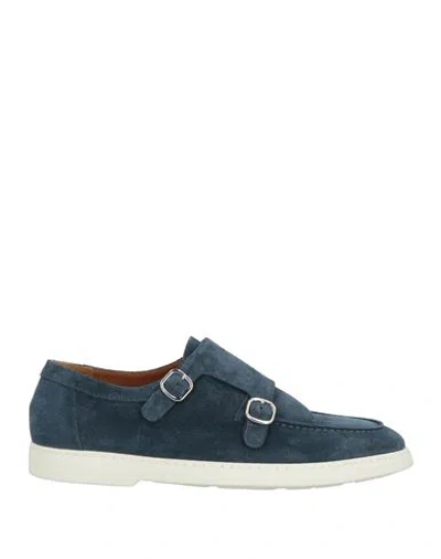 Doucal's Man Loafers Navy Size 10.5 Leather