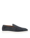 Doucal's Man Loafers Navy Size 6.5 Leather In Navy