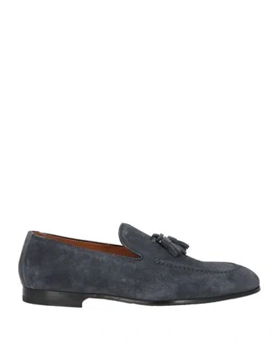 Doucal's Man Loafers Navy Size 8 Leather