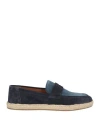 Doucal's Man Loafers Navy Size 9 Leather