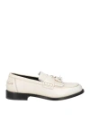 Doucal's Man Loafers Off White Size 9 Leather In Off White
