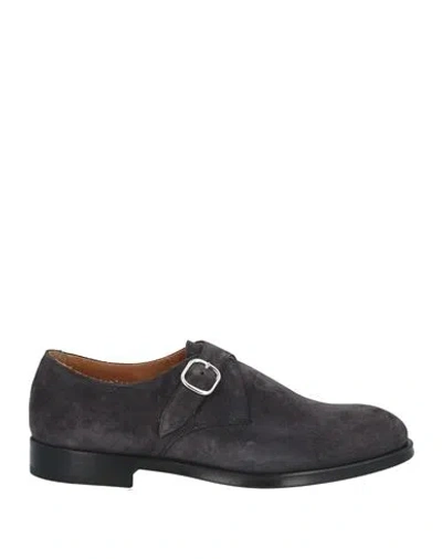 Doucal's Man Loafers Charcoal Size 8.5 Leather In Grey