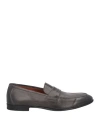 Doucal's Man Loafers Steel Grey Size 9 Leather