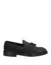 Doucal's Man Loafers Charcoal Size 9 Leather In Grey