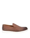 Doucal's Man Loafers Tan Size 13 Leather In Brown