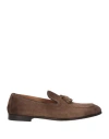 Doucal's Man Loafers Tan Size 9 Leather In Brown