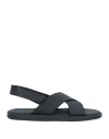 Doucal's Man Sandals Black Size 9 Leather In Black