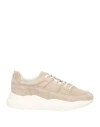 DOUCAL'S DOUCAL'S MAN SNEAKERS BEIGE SIZE 9 LEATHER
