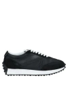 Doucal's Man Sneakers Black Size 9 Leather, Textile Fibers