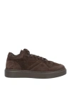Doucal's Man Sneakers Dark Brown Size 8 Leather