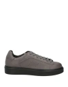 Doucal's Man Sneakers Taupe Size 7 Leather In Grey