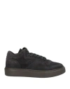Doucal's Man Sneakers Lead Size 7 Leather In Grey
