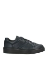 Doucal's Man Sneakers Midnight Blue Size 7 Leather In Blue