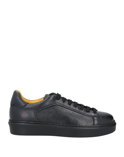 Doucal's Man Sneakers Midnight Blue Size 8 Leather