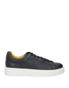 Doucal's Man Sneakers Midnight Blue Size 9 Leather In Blue