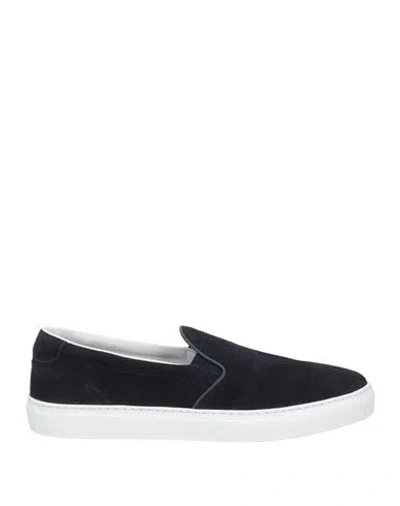 Doucal's Man Sneakers Midnight Blue Size 9 Leather