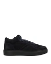 Doucal's Man Sneakers Navy Size 6 Leather In Navy Blue