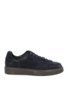 Doucal's Man Sneakers Navy Size 7 Leather In Navy Blue