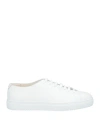 Doucal's Man Sneakers White Size 6 Leather In White