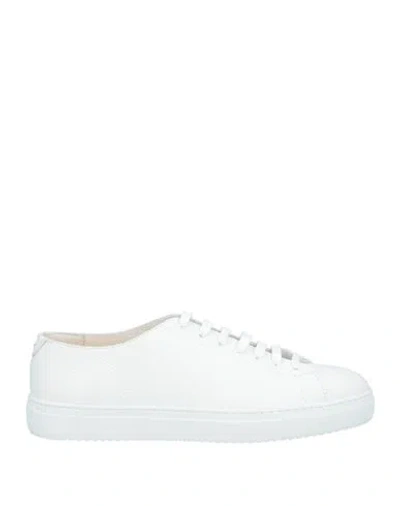 Doucal's Man Sneakers White Size 6 Leather