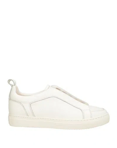 Doucal's Man Sneakers White Size 8 Leather