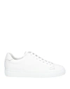 Doucal's Man Sneakers White Size 8.5 Leather