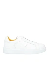 Doucal's Man Sneakers White Size 9 Leather