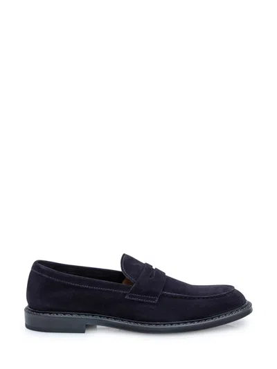 DOUCAL'S DOUCAL'S SUEDE PENNY LOAFERS