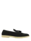 Doucal's Tassel-accent Suede Loafers In Blue