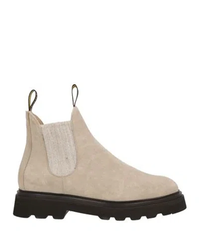 Doucal's Woman Ankle Boots Beige Size 6 Leather