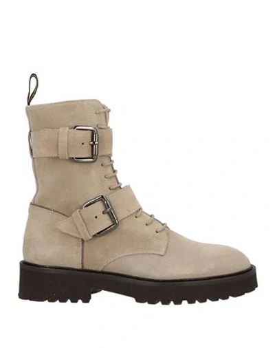 Doucal's Woman Ankle Boots Beige Size 7.5 Leather