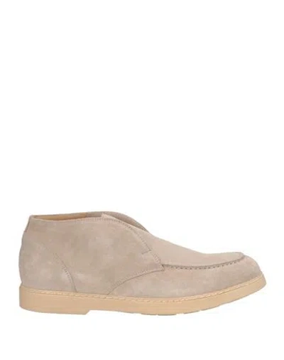 Doucal's Woman Ankle Boots Beige Size 8 Leather