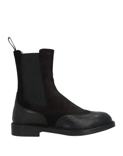 Doucal's Woman Ankle Boots Black Size 8.5 Leather
