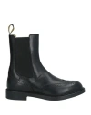 Doucal's Perforated-detail Leather Ankle Boots In Black