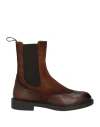 Doucal's Woman Ankle Boots Brown Size 7.5 Leather In Brown