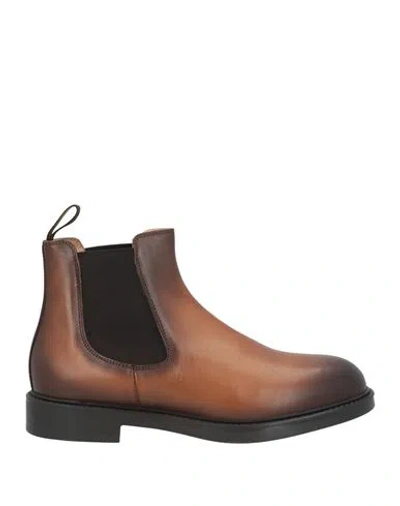 Doucal's Woman Ankle Boots Brown Size 8 Leather