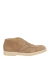 Doucal's Woman Ankle Boots Khaki Size 6.5 Leather In Beige