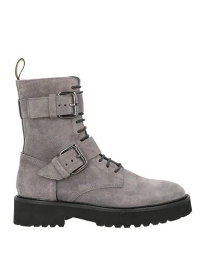 Doucal's Woman Ankle Boots Lead Size 8 Leather In Grey