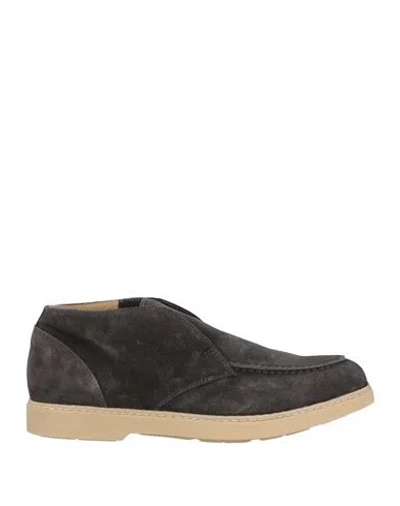 Doucal's Woman Ankle Boots Lead Size 8 Leather In Grey