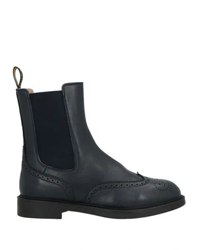 Doucal's Woman Ankle Boots Midnight Blue Size 6 Leather