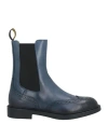 Doucal's Woman Ankle Boots Slate Blue Size 6 Leather