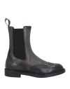Doucal's Woman Ankle Boots Charcoal Size 7.5 Leather In Grey